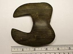 Notched Ovate - 3 3/4 in. - Banded Slate