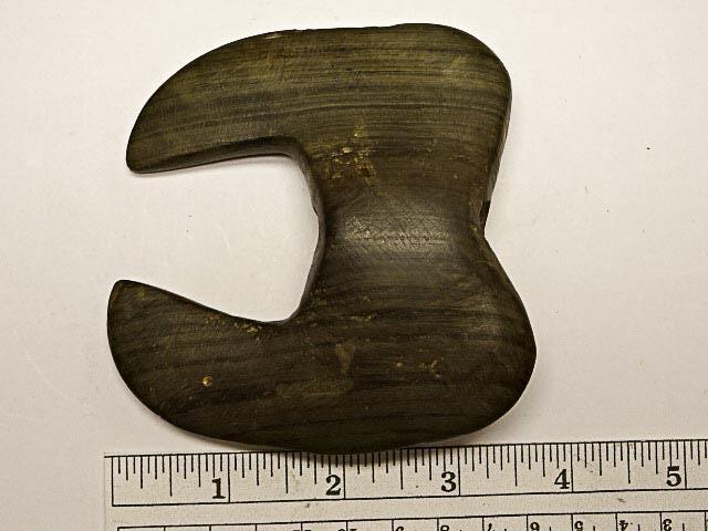 Notched Ovate - 3 3/4 in. - Banded Slate
