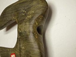 Notched Ovate - 3 3/4 in. - Banded Slate
