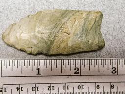 Paleo Fluted Point - 2 3/4 in. - Indiana Green