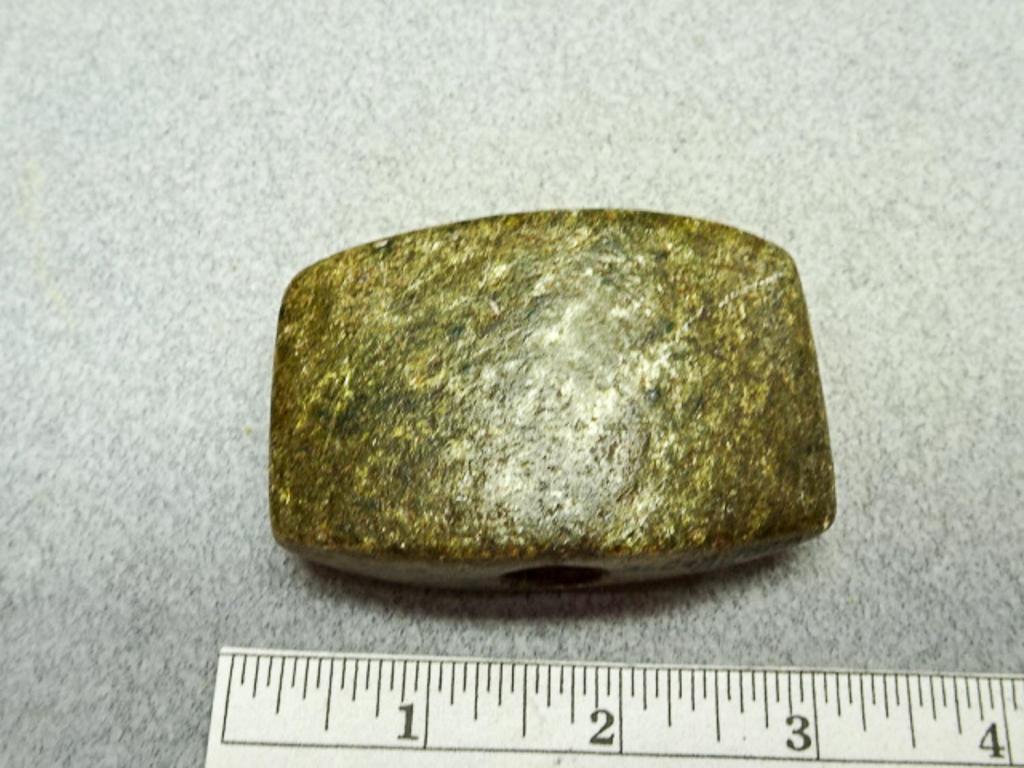 Bannerstone - 3 in. - Brown Steatite - Alexandra