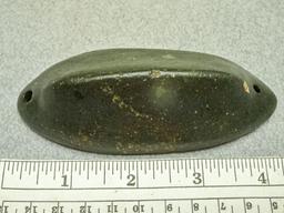 Glacial Kame Ridged Gorget - 4 1/2 in. - Slate