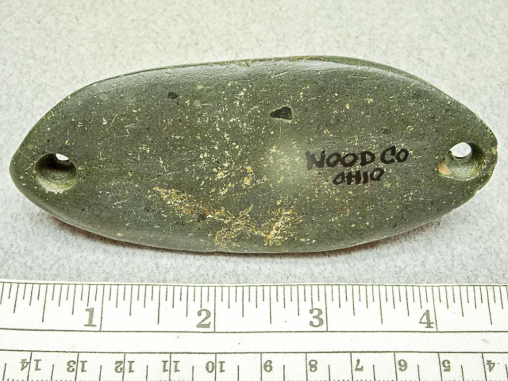 Glacial Kame Ridged Gorget - 4 1/2 in. - Slate