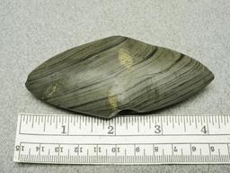 Wing Bannerstone - 4 in. - Banded Slate