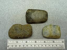Three Stone Tools - 1 3/4 - 2 1/4 in. - 2 are