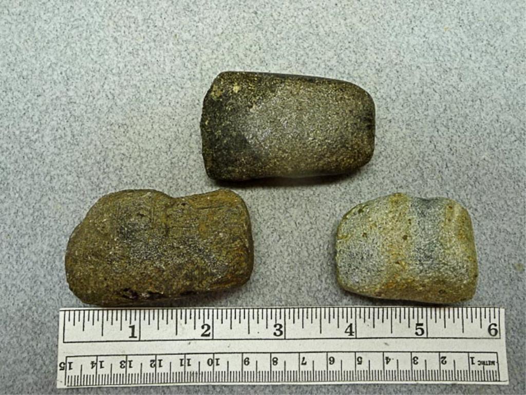 Three Stone Tools - 1 3/4 - 2 1/4 in. - 2 are