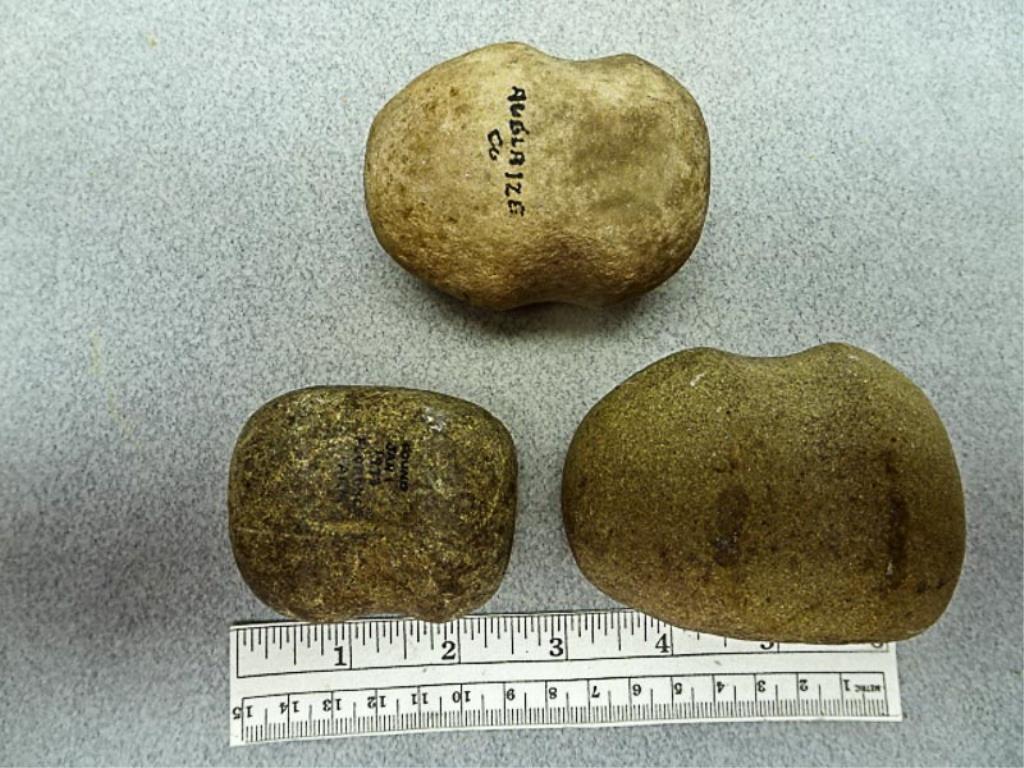 3 Hammerstones - 2 - 2 3/4 in. - one is