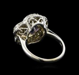 14KT White Gold 1.76 ctw Tanzanite and Diamond Ring