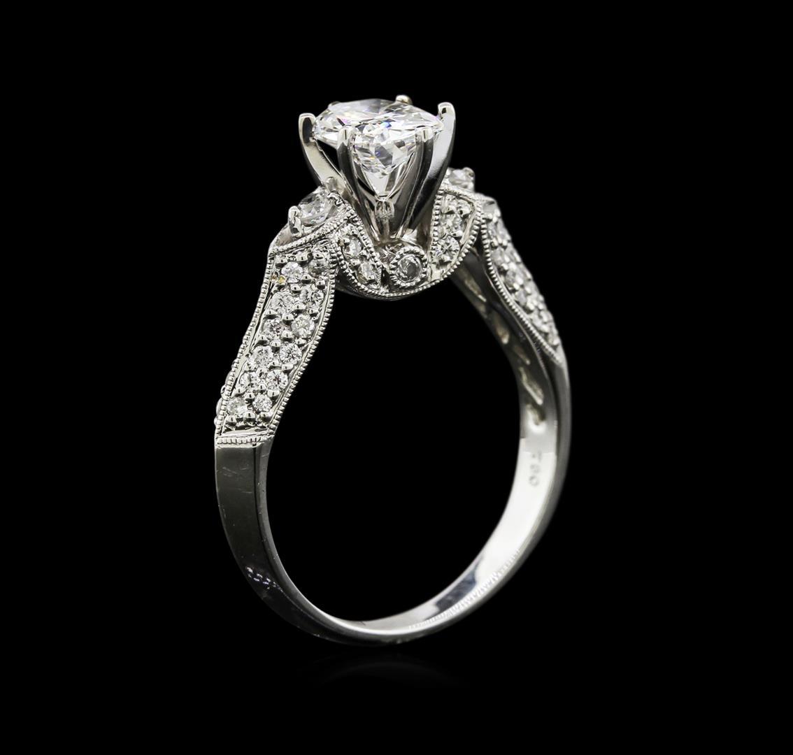 GIA Cert 1.51 ctw Diamond Ring - 18KT White Gold