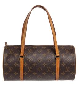 Louis Vuitton Monogram Canvas Leather Papillon 30 cm Shoulder Bag