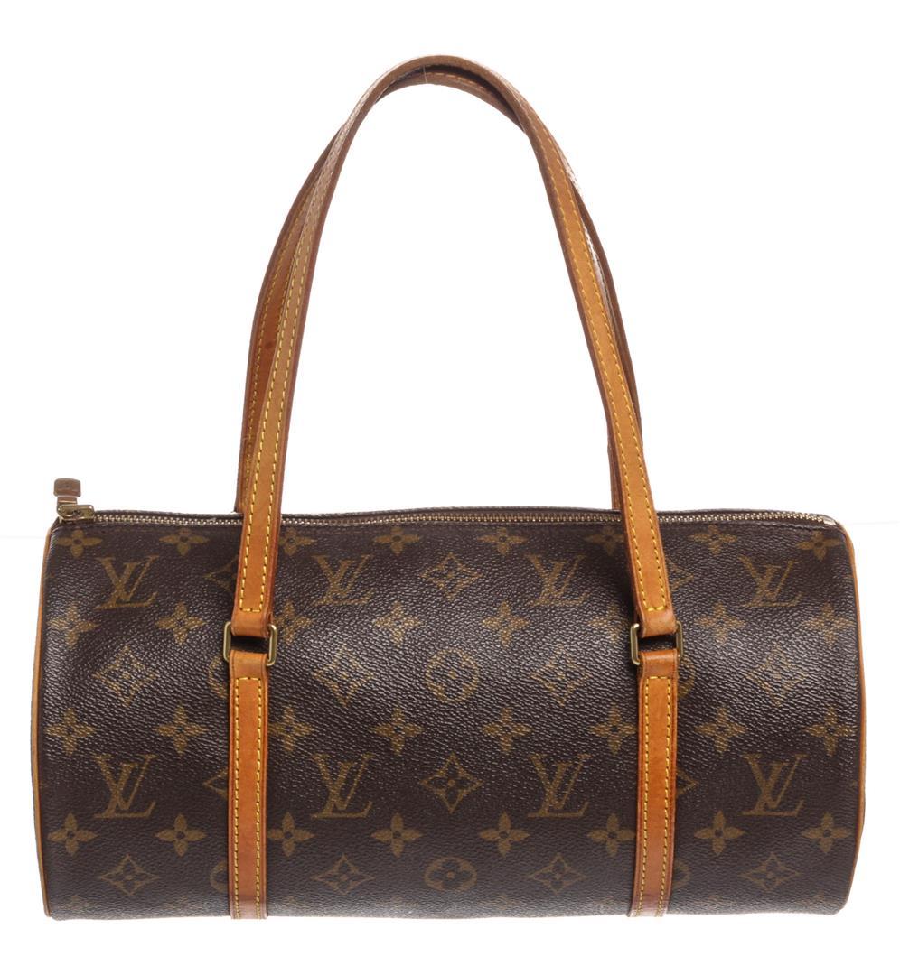 Louis Vuitton Monogram Canvas Leather Papillon 30 cm Shoulder Bag
