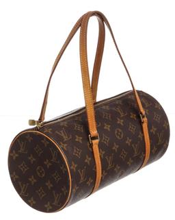 Louis Vuitton Monogram Canvas Leather Papillon 30 cm Shoulder Bag