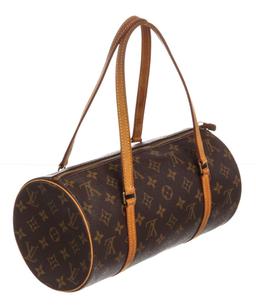 Louis Vuitton Monogram Canvas Leather Papillon 30 cm Shoulder Bag