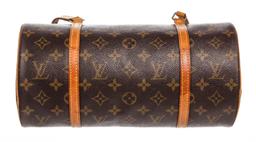 Louis Vuitton Monogram Canvas Leather Papillon 30 cm Shoulder Bag