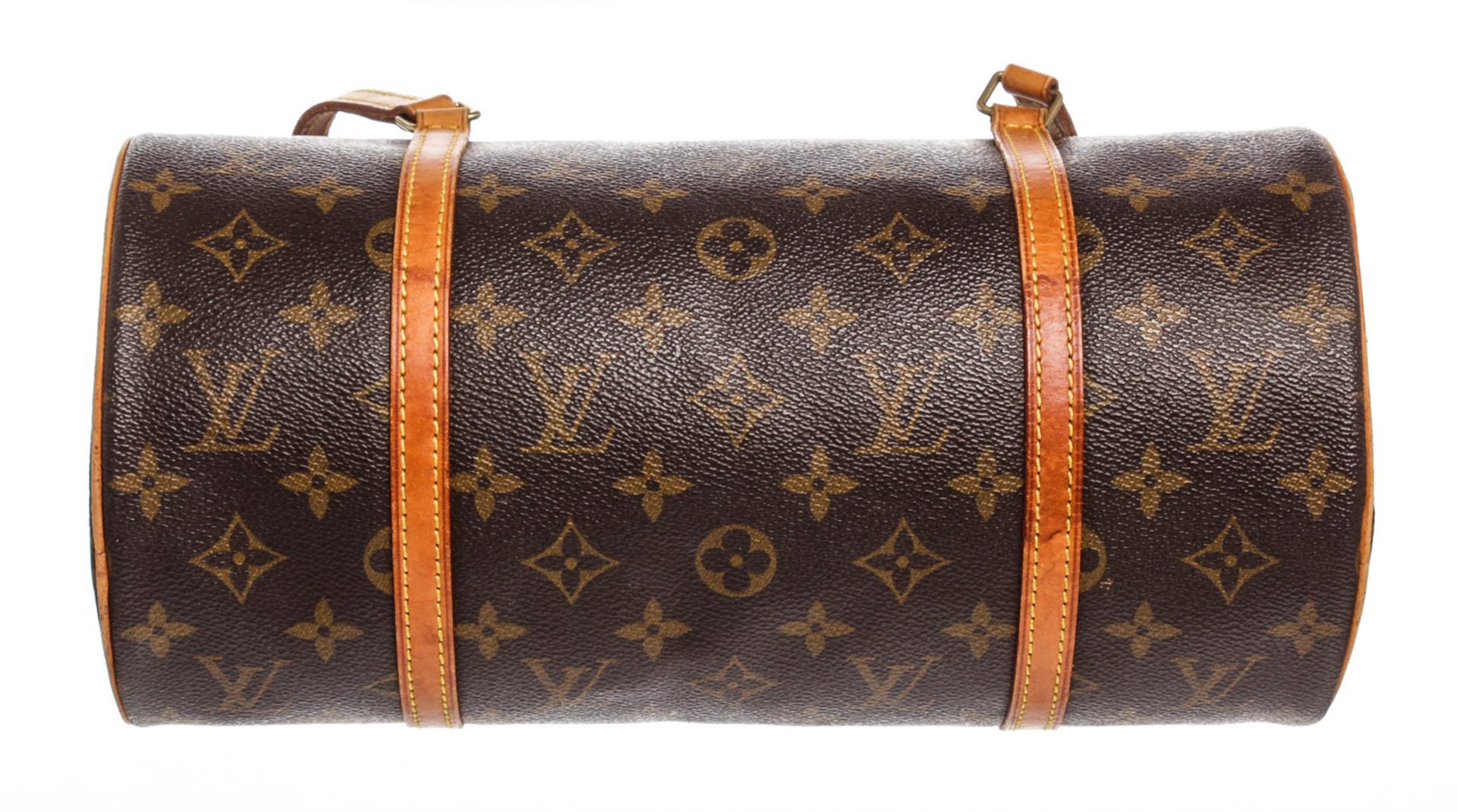 Louis Vuitton Monogram Canvas Leather Papillon 30 cm Shoulder Bag