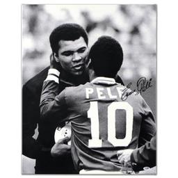Pele & Ali Hug by Pele