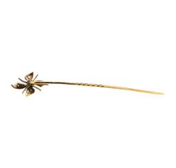 Opal and Seed Pearl Stick Pin - 9KT Yellow Gold