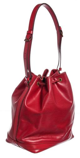 Louis Vuitton Red Epi Leather Noe GM Drawstring Shoulder Bag