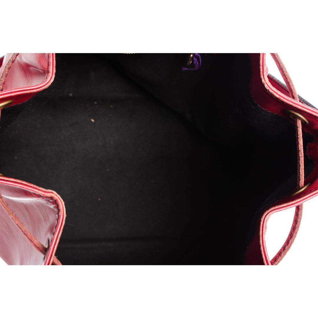 Louis Vuitton Red Epi Leather Noe GM Drawstring Shoulder Bag