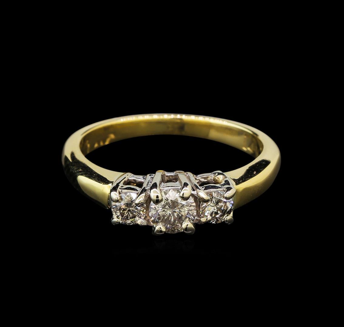 14KT Two-Tone Gold 0.42 ctw Diamond Ring