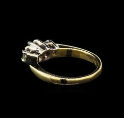 14KT Two-Tone Gold 0.42 ctw Diamond Ring
