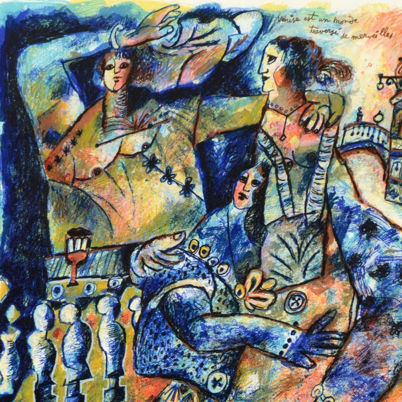 Venice Est Un Monde by Tobiasse (1927-2012)