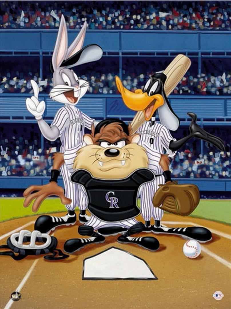 Warner Brothers Hologram At the Plate Rockies