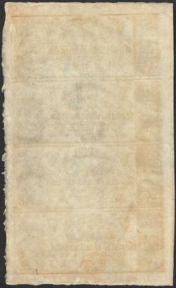 Uncut Sheet of 1800's $5 Canal & Banking Co. Obsolete Notes