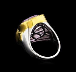 Crayola 8.90 ctw Pink Amethyst Ring - .925 Silver