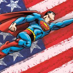 "Superman Patriotic" Numbered Limited Edition Giclee from DC Comics with Certifi