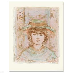 "January" Limited Edition Lithograph by Edna Hibel (1917-2014), Numbered and Han