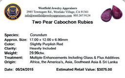 29.99 ctw Cabochon Ruby Parcel