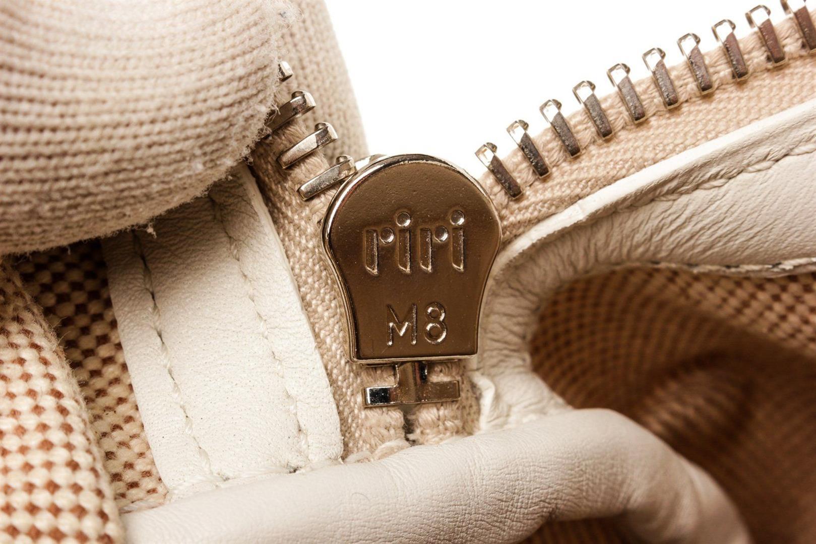 Hermes Beige Canvas Sac Polochon M Shoulder Bag