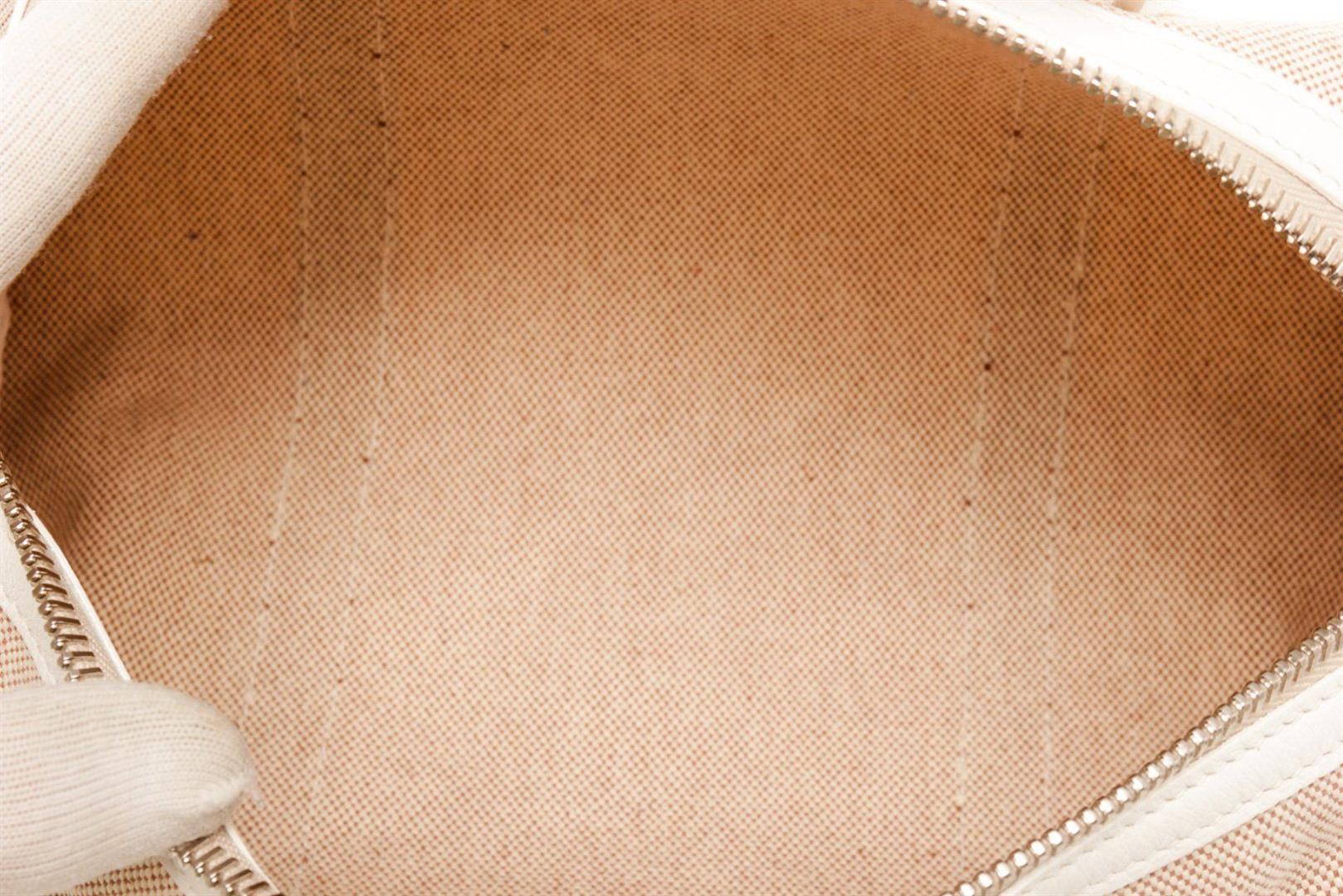 Hermes Beige Canvas Sac Polochon M Shoulder Bag