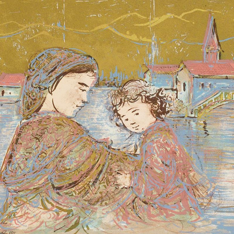 Bridge of Life by Hibel (1917-2014)