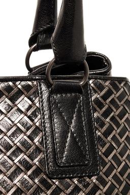 Bottege Veneta Black Woven Open Shoulder