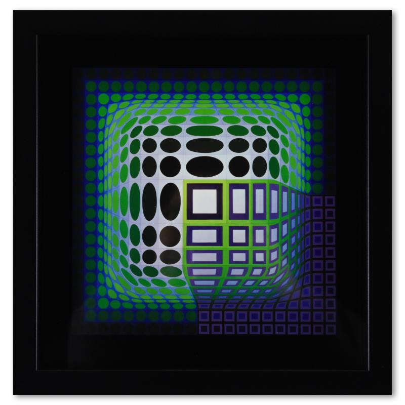 Koska - Kar de la serie Structures Universelles Du Damier by Vasarely (1908-1997