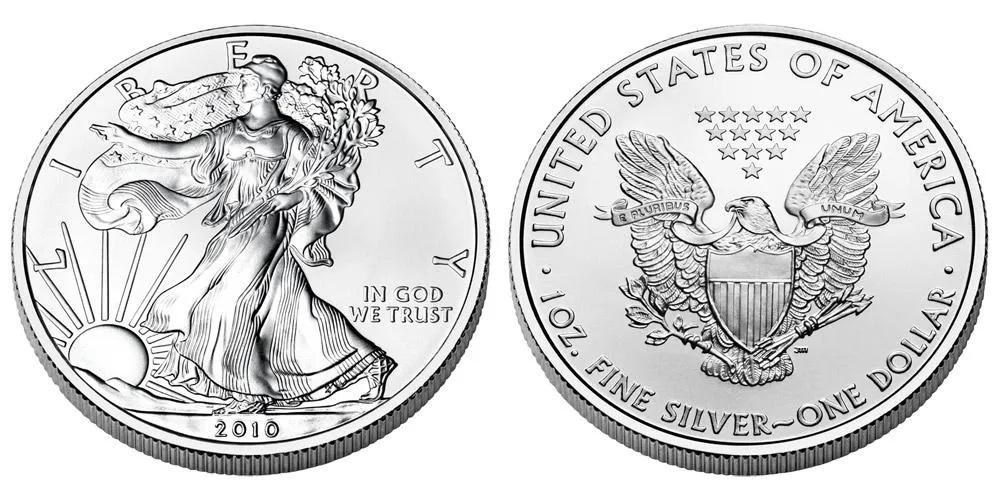 2010 American Silver Eagle .999 Fine Silver Dollar Coin