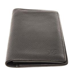 Louis Vuitton Black Leather Brazza Wallet