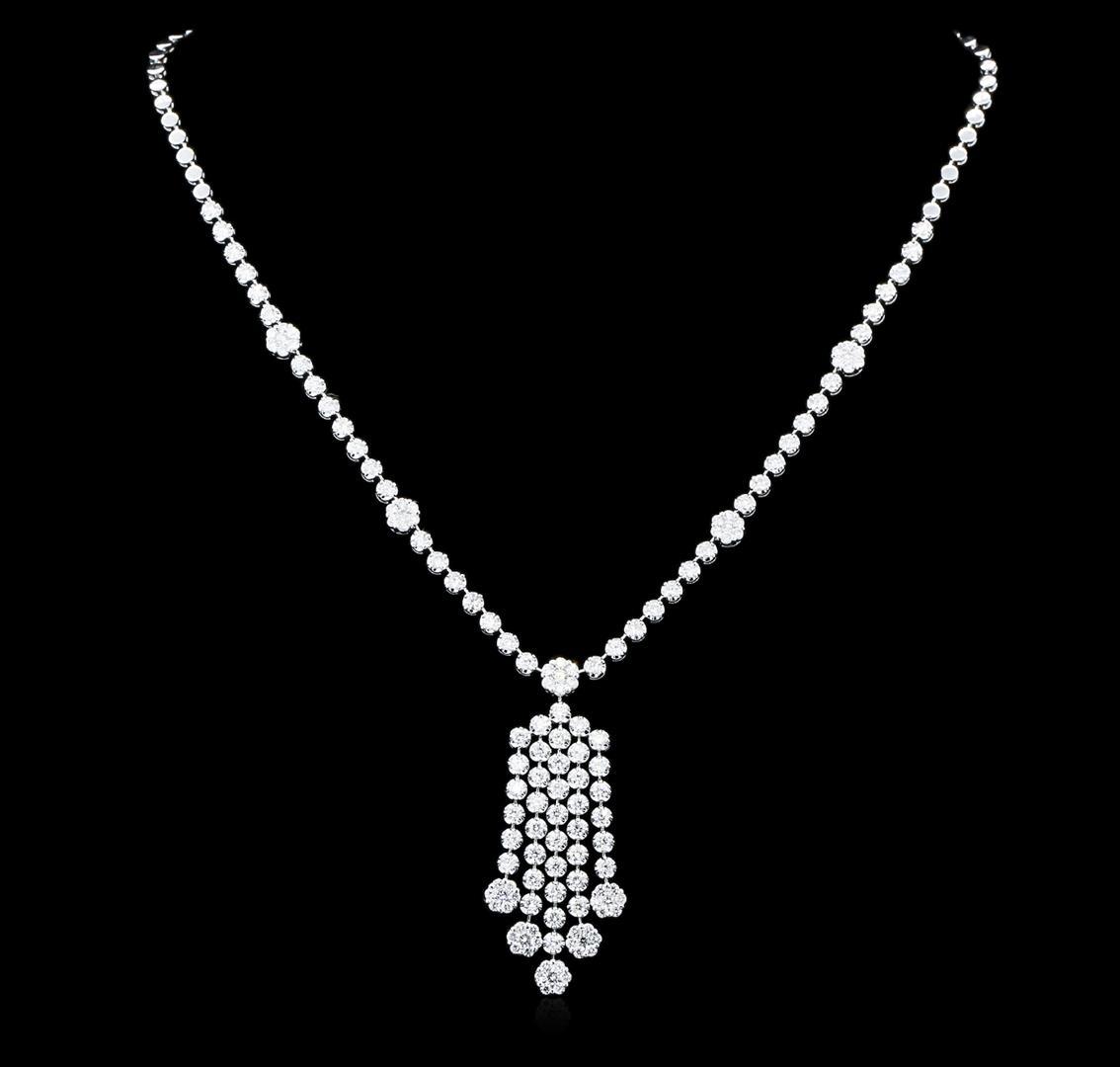 14KT White Gold 4.81 ctw Diamond Necklace