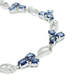 4.30 ctw Tanzanite and 0.23 ctw Topaz Bracelet