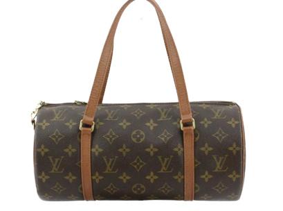 Louis Vuitton Brown Monogram Canvas Leather Papillon 30 cm Shoulder Bag