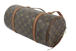 Louis Vuitton Brown Monogram Canvas Leather Papillon 30 cm Shoulder Bag