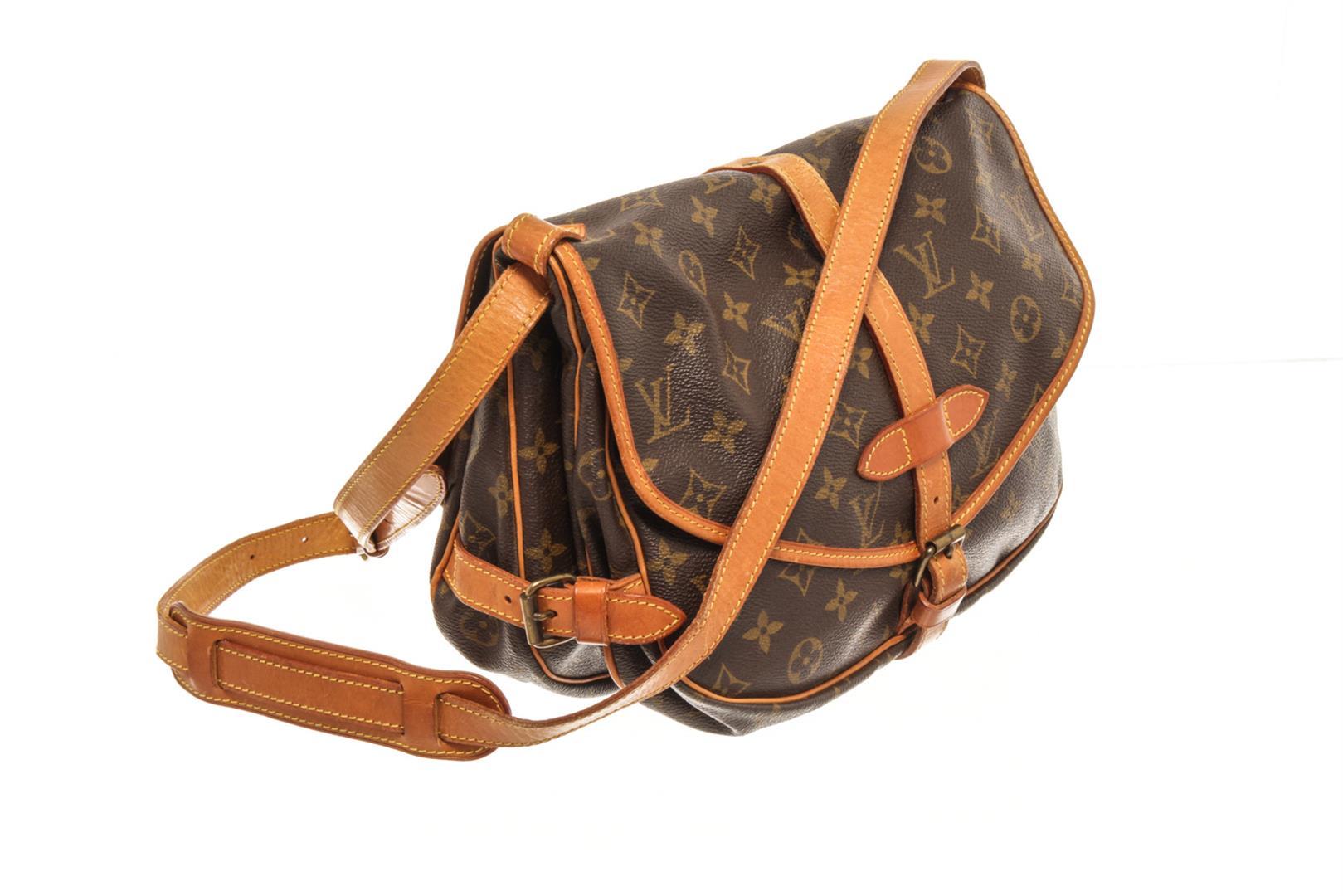 Louis Vuitton Brown Monogram Canvas Saumur 30 Crossbody Bag