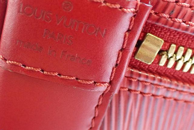 Louis Vuitton Red Epi Leather Alma PM Handbag