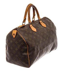 Louis Vuitton Brown Monogram Canvas Speedy 35 Satchel Bag