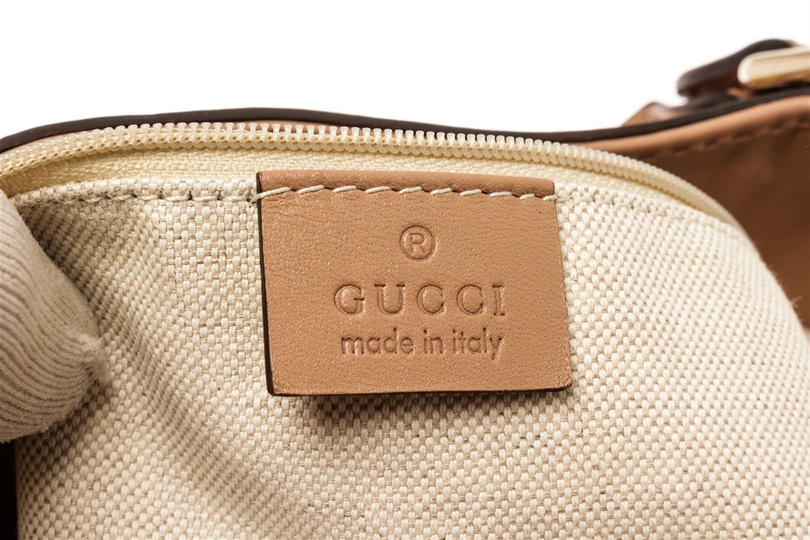 Gucci Beige Canvas Sukey/Diamante Tote Bag