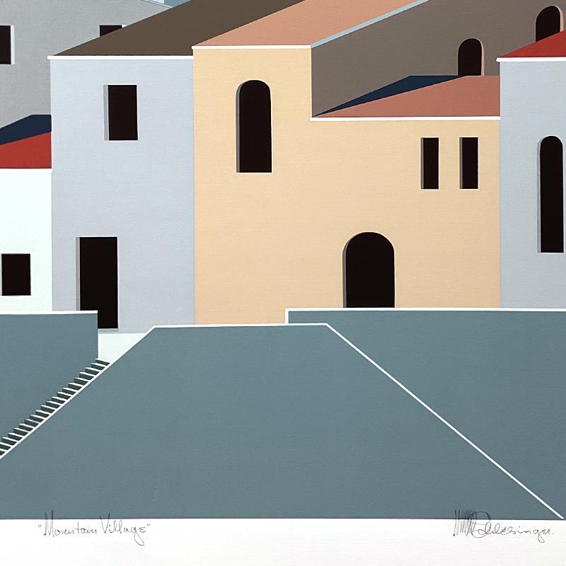 Mountain Village by Schlesinger (1915-2011)