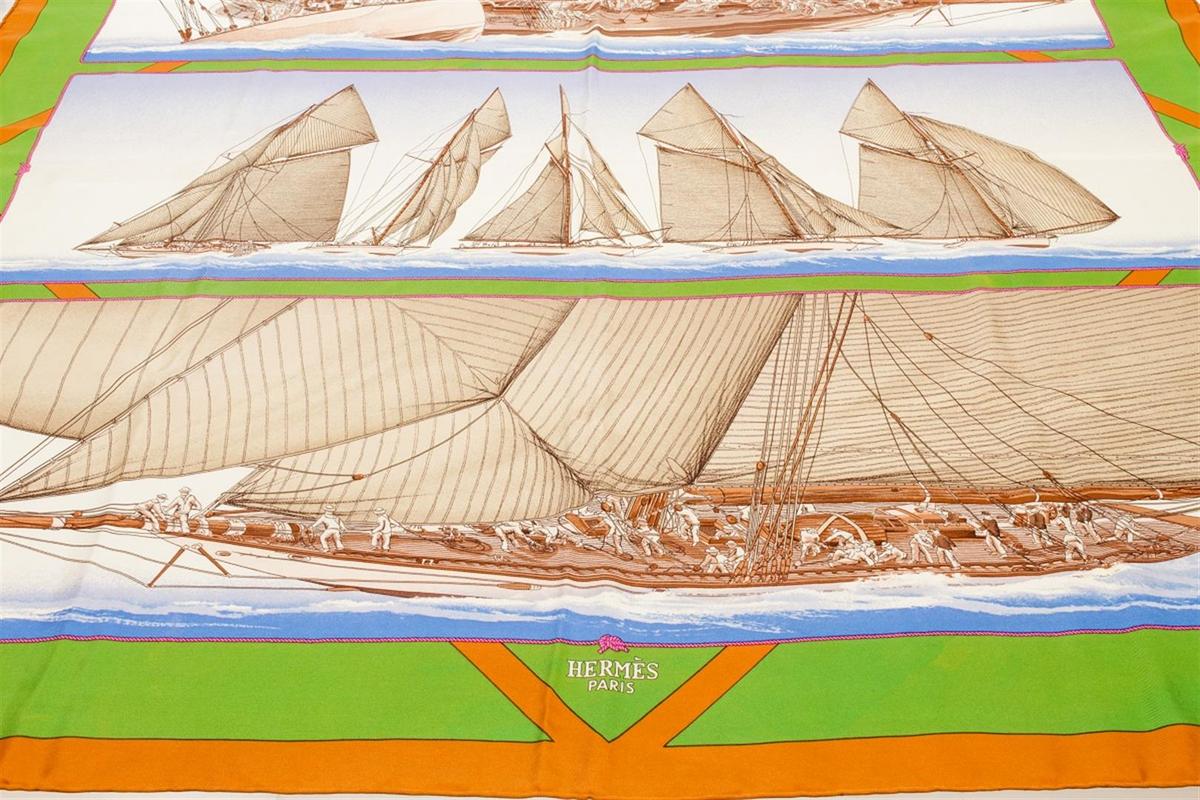 Hermes Multicolor Silk Scarf