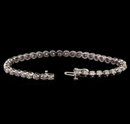 14KT White Gold 3.02 ctw Diamond Tennis Bracelet